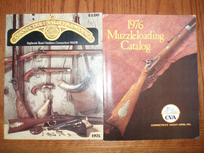 CVA CONNeCTICUTT VALLeY ARmS Old Muzzle Loading Gun Catalogs 1975 76