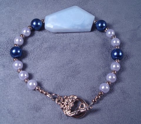 Blue Chalcedony bracelet