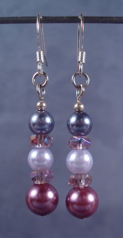 Glass Pearl Earrings