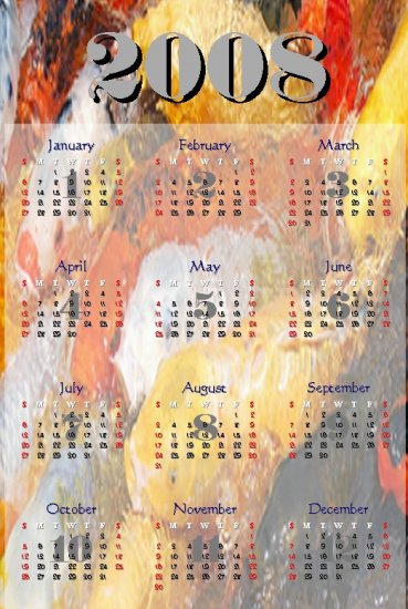 2008 KOI Fish Calendar