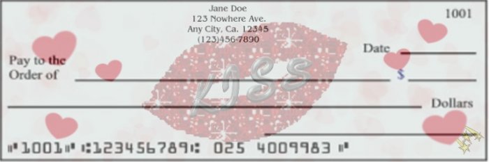 Just a Little Kiss Checks
