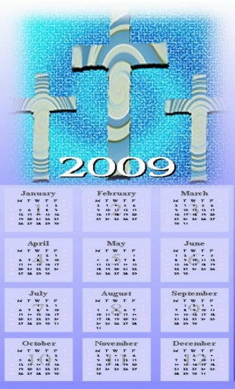 TRINITY CROSS CALENDAR
