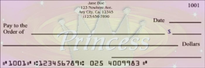 Pretty Princess Checks