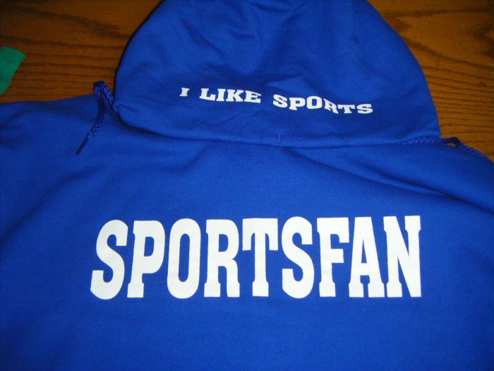 Blue Sportsfan hoodie