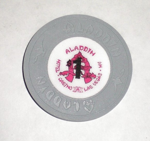 Old & Obsolete $1 Aladdin Casino Chip-Perfect Condition !