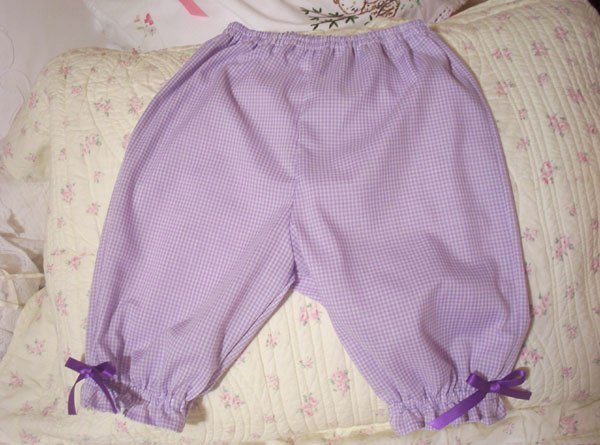 Lavender Gingham Pantaloons - 6M - 4T - Infant - Toddler - Baby - Little Girl - Custom Order