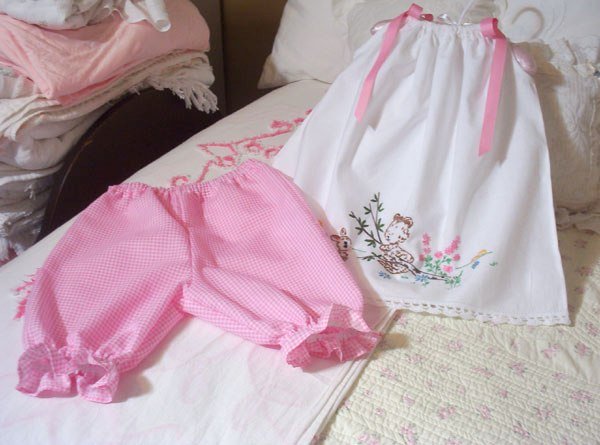 Pink Gingham Pantaloons - 6M - 4T - Little Girl - Toddler - Infant - Baby - Custom Order
