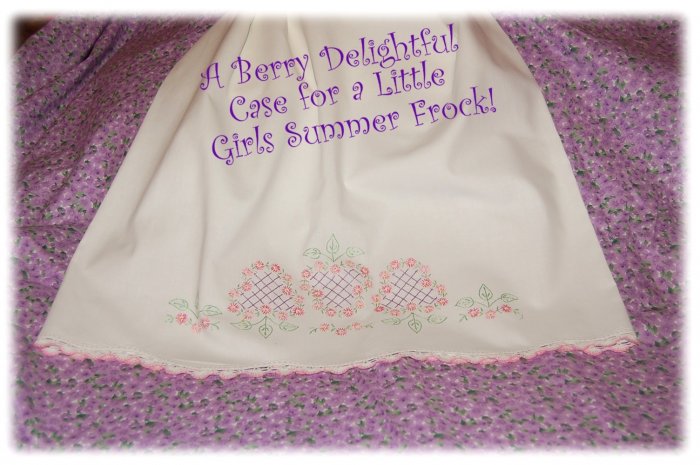 BerryDelight - Vintage Pillowcase Dress - Little Girl Beach Portrait Summer Dress