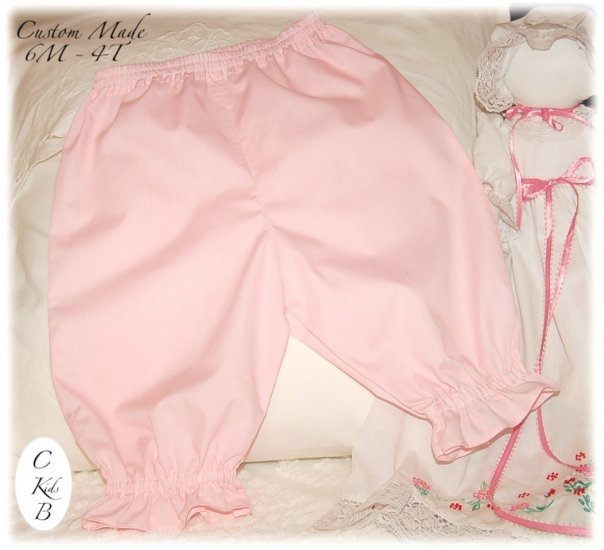 Pastel Pink Pantaloons - Capri Pants - Toddlers and Infants - 6M - 4T