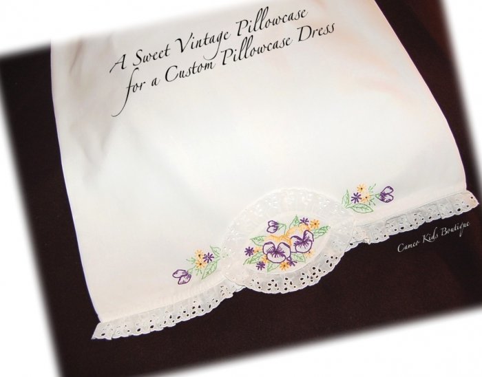 Pandora - Pillowcase Dress - Embroidered Little Girls Dress