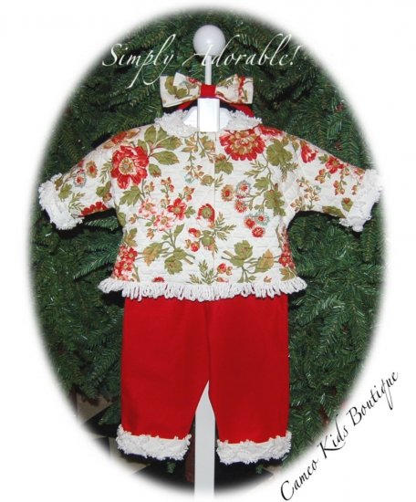 Madison de Noel - Jacket - Pants - Headband - Vintage Chenille - Designer Fabrics