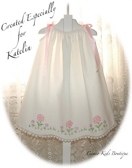 EllenGrace - Vintage Pillowcase Dress - Little Girls Heirloom Dress