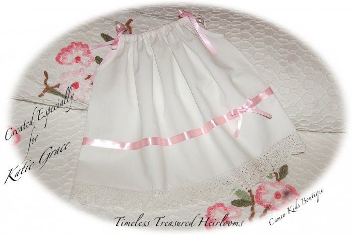 Special Request Order for Wilks - Francesca - Vintage Pillowcase Dress - Day Gown