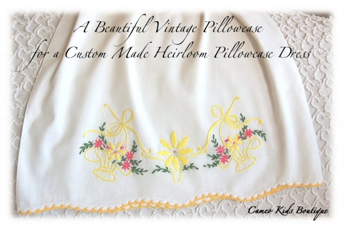 Sunni - Pillowcase Dress - Girls - Boutique Couture - Summer Dress - Hand Embroidered