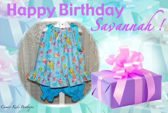 Special Request for Jamie Knestaut - Pillowcase Dress - Pantaloons - Birthday Cupcake Fabric