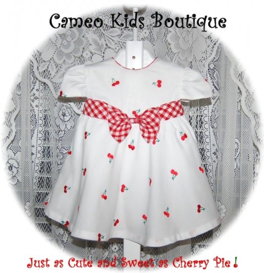 Little Bitty - Cherry Jublilee - Infant Little Girls - Dress - Resell - 12M - Embroidered
