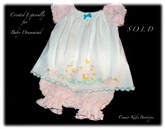 Madison - Vintage Pillowcase Dress - Little Girls Summer Frocks
