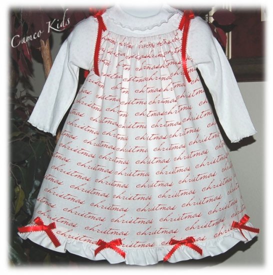 It's Christmas - Pillowcase Dress - Custom Made - Holiday Dress - Girl Christmas Dress