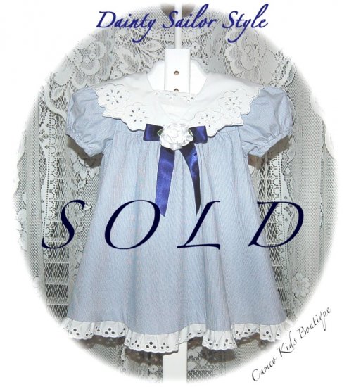 Sailor Style - Dress - 12M - Resell - Little Girls Infant - Toddler - Clothing