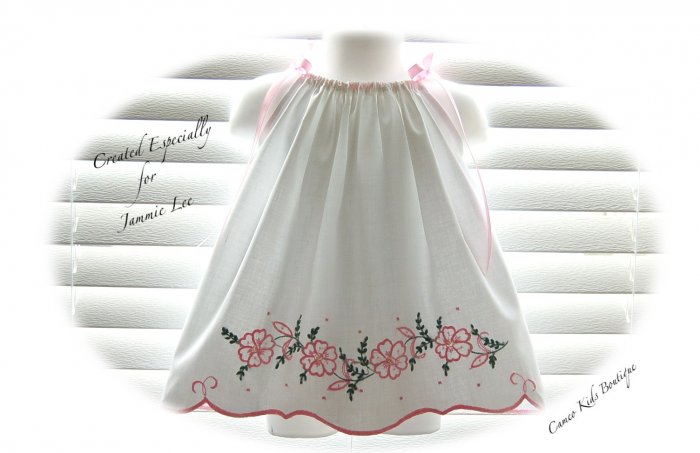 Cammie - Vintage Pillowcase Dress - Little Girls Embroidered Dresses
