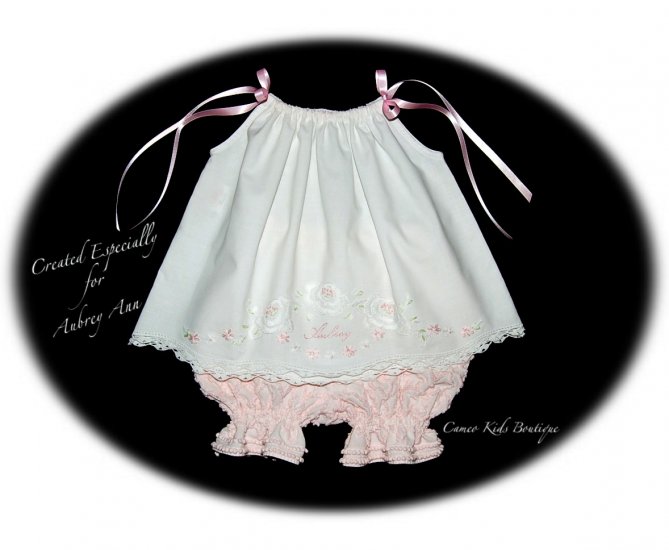 Custom Order for Belinda Only - Vintage Pillowcase Dress and Pantaloons