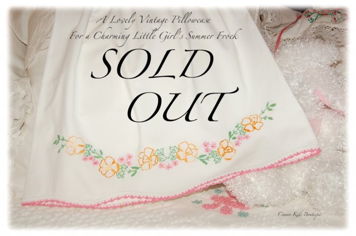 Katlyn - Vintage Pillowcase - Custom Order - Little Girls Dress