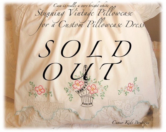 Kit - Vintage - Pillowcase Dress - Little Girls - Special Occasions Dress - Boutique Couture