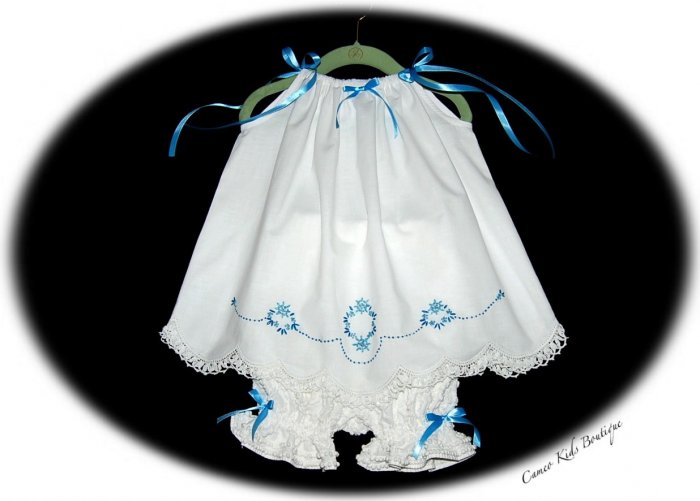 Lexi - Embroidered Pillowcase - Dress - LIttle Girls Day Dress