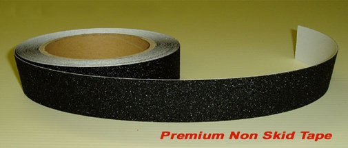 1" x 60' Black Non Skid / Non Slip Traction Tape