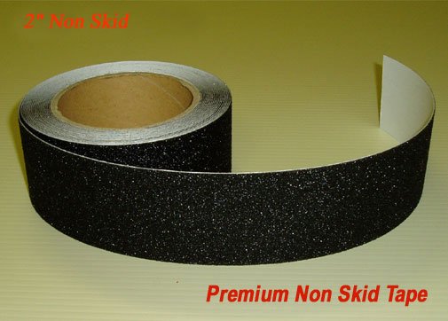 2" x 60' Black Non Skid / Non Slip Traction Tape