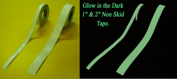 2" x 60' Glow in the Dark Non Skid / Non Slip Grip Tape