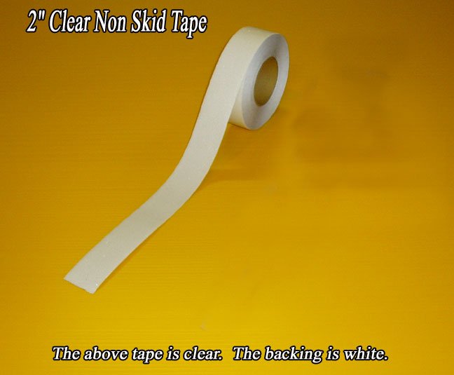 2" x 60' Clear Non Skid / Non Slip Tread Tape