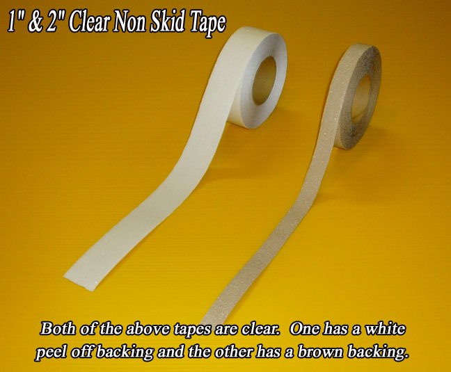 1" x 60' Clear Non Skid / Non Slip Tread Tape
