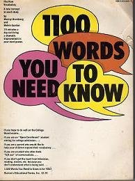 1100 Words You Need To Know (Paperback)