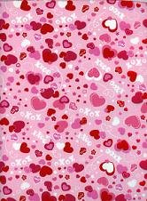 XOXO with PINK HEARTS ON COTTON JERSEY KNIT