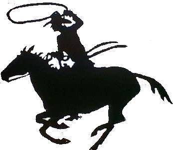 Cowbboy Horse Lasso Westerm Metal Art Decor