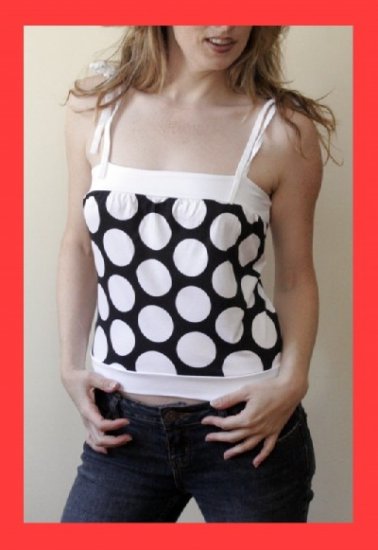 PAPAYA Great Polka Dot Babydoll Top - Small-Medium