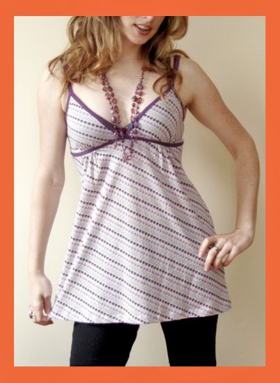 PAPAYA Cute Heart Babydoll Top with Ties- Medium