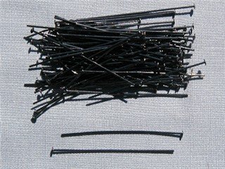 Gunmetal (Black) Headpins