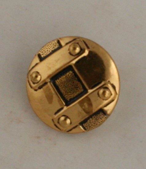 7 Large Gold Metal Buttons Vintage-BUTTON VINTAGE 1-1/8 Inch