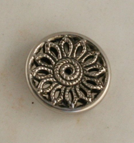 Aluminum/Steel Twinkle METAL Button VINTAGE 3pc constr 1-1/16 Inch