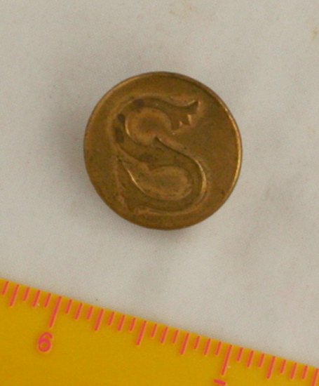 Superior Quality METAL Initial"S" Button VINTAGE BUTTON