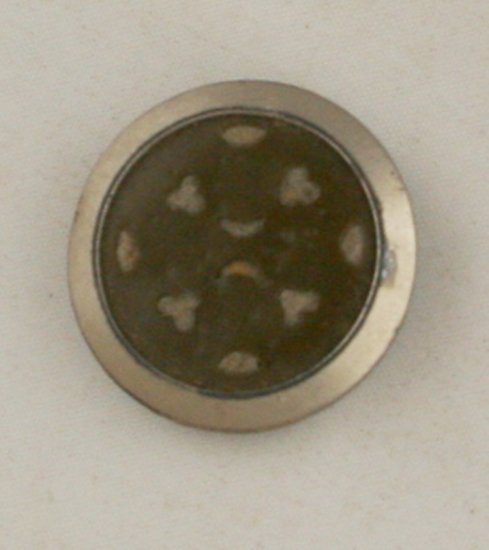 Metal Button Pierced Celluloid Tight Top Button VINTAGE 1-1/16 Inch