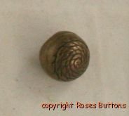 Brass Rope Embossed Ball VINTAGE BUTTON 5/8 In