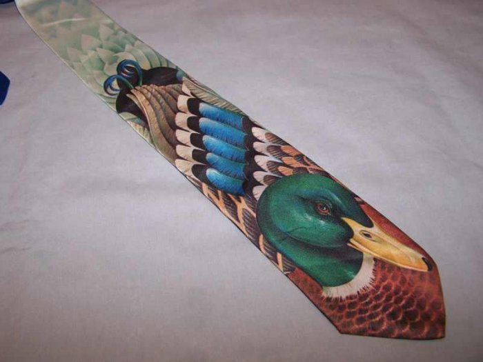 Primitive Instincts Duck Tie Necktie C122 ~