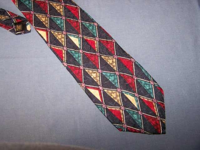 Karl Lagerfeld Bright Diamonds Silk Tie Necktie K1 ~