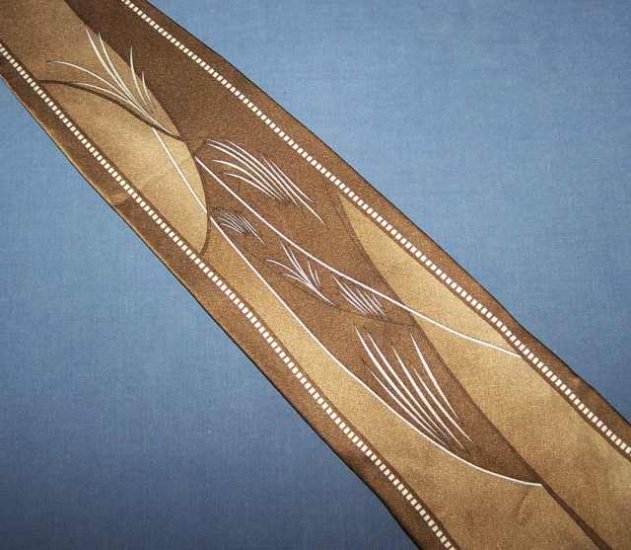Vittorio Farina Brown Bold Power Tie Necktie C9 ~