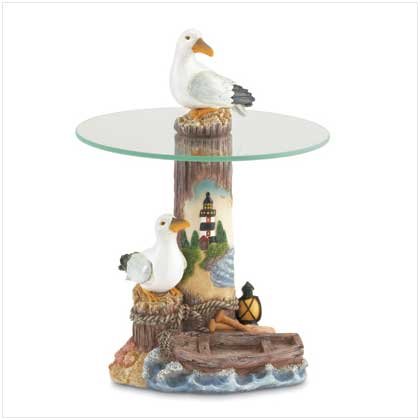 #37546 Seagull Mini-Table with Glass Top