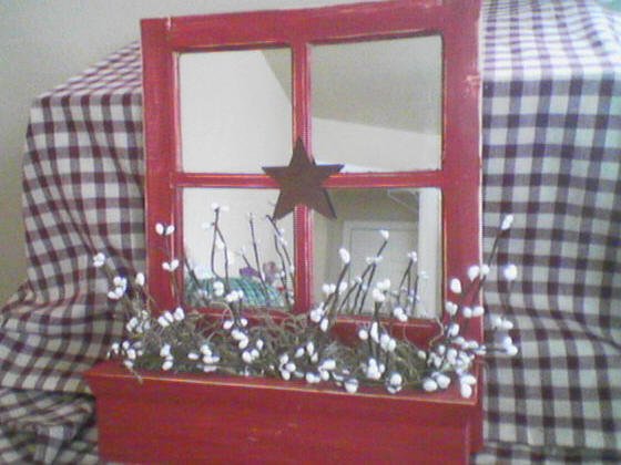Red Mirror with Country Berries