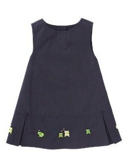 GYMBOREE baby girl PUDDLE JUMPING frog JUMPER DRESS 12-18m